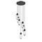 Z-Lite Arden Chandelier, 7-Light, 18 In.W x 12 In.H, Matte Black/Clear 651P-7R-MB - alternate 1